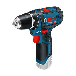 Bosch GSR 12V-15 Professional - Taladro de pistola a batería 12V con luz, capacidad madera 1,9 cm y acero 1 cm