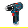 Bosch GSR 12V-15 Professional - Taladro de pistola a batería 12V con luz, capacidad madera 1,9 cm y acero 1 cm