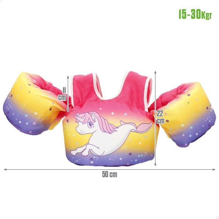 Aqua Sport Chaleco salvavidas niño unicornio 15-30 kg