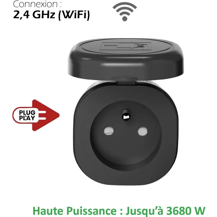 KYF Enchufe Inteligente Exterior WiFi con Medidor de Energía - AABMW17245