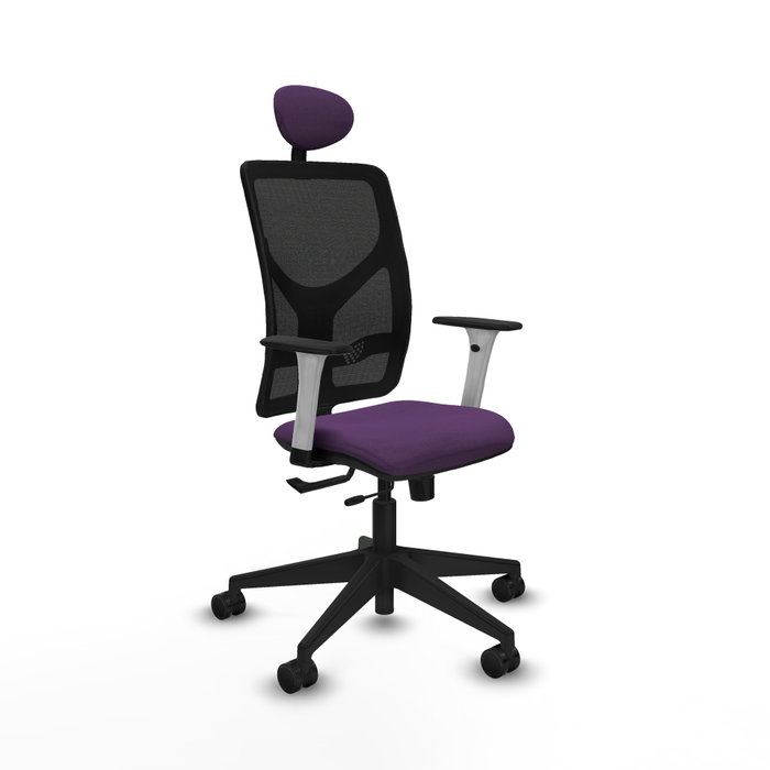 PIQUERAS Y CRESPO Silla de oficina Motilla con mecanismo Sincro/Traslack, morado y negro PIQUERAS Y CRESPO Silla de oficina Motilla con mecanismo Sincro/Traslack, morado y negro