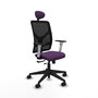 PIQUERAS Y CRESPO Silla de oficina Motilla con mecanismo Sincro/Traslack, morado y negro