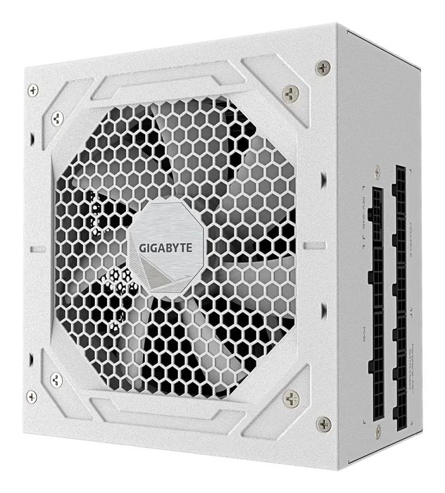 Gigabyte GP-UD1000GM PG5 ICE - Fuente de Alimentación ATX 1000W 80 Plus Gold, Completamente Modular, Color Blanco, Lista para PCIe 5.0/ATX 3.0
