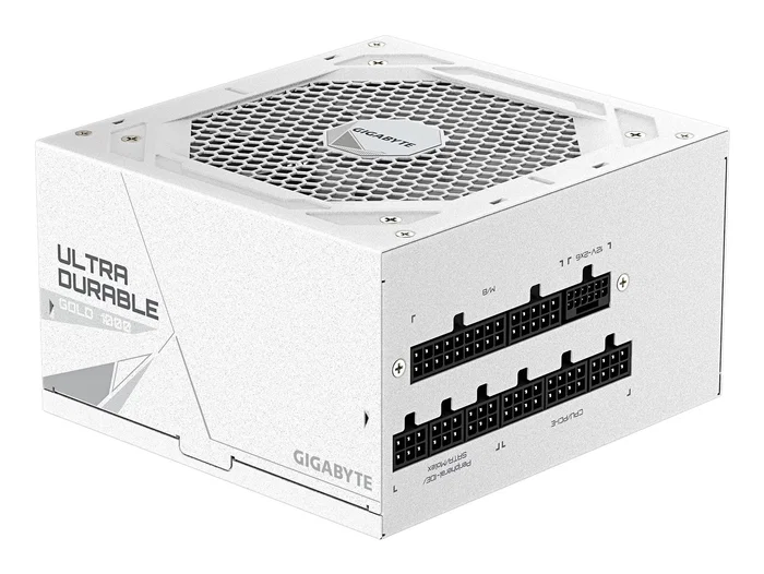 Gigabyte GP-UD1000GM PG5 ICE - Fuente de Alimentación ATX 1000W 80 Plus Gold, Completamente Modular, Color Blanco, Lista para PCIe 5.0/ATX 3.0