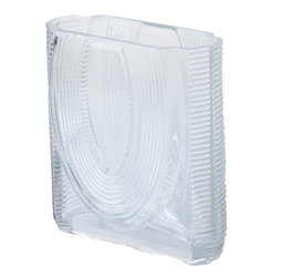 DKD Home Decor Jarrón de Cristal Transparente 16x7x17 cm
