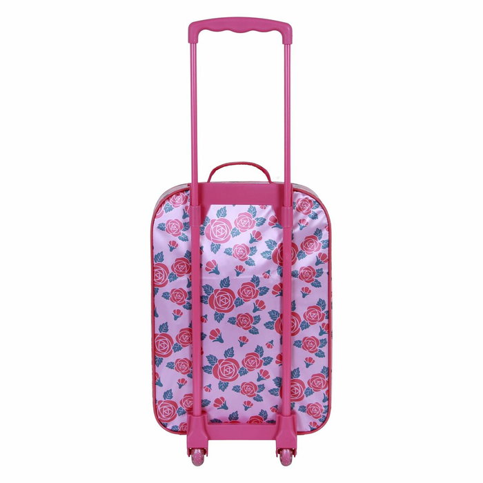 Karactermania Maleta Trolley Soft 3D Princesas Disney Flowers Rosa