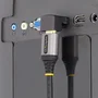 StarTech.com HDMI2HDMIMFDN Adaptador HDMI Macho a Hembra Acodado Hacia Arriba 2.0 18 Gbps 4K 60Hz HDR10 Negro - Protector de Puerto y Reductor de Tensión para UHD