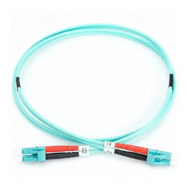 EFB Elektronik Cable de parcheo duplex LC-LC OM3 0,5m aqua