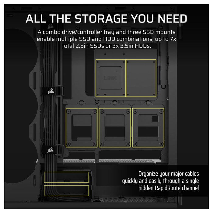 Corsair 5000T Tempered Glass Negra