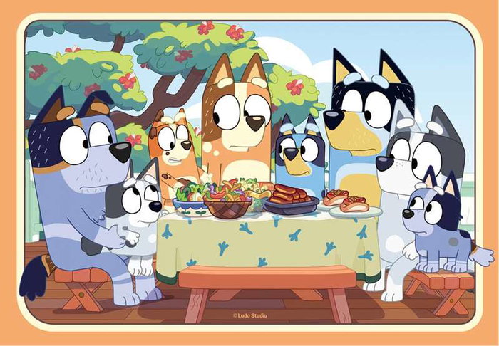 Ravensburger Puzzle 2x24 Piezas Bluey para Niños a Partir de 4 Años