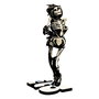 Die Ärzte Estatua a 1/10 Gwendoline Skelett 17 cm