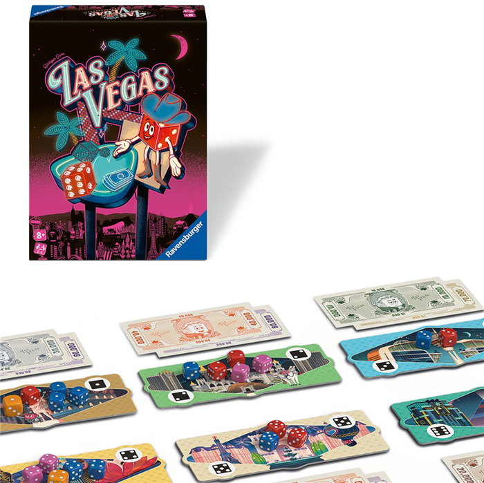 Ravensburger Juego de Mesa Las Vegas - Juego Familiar de Dados y Casino para 2-6 Jugadores a Partir de 8 Años Ravensburger Juego de Mesa Las Vegas - Juego Familiar de Dados y Casino para 2-6 Jugadores a Partir de 8 Años