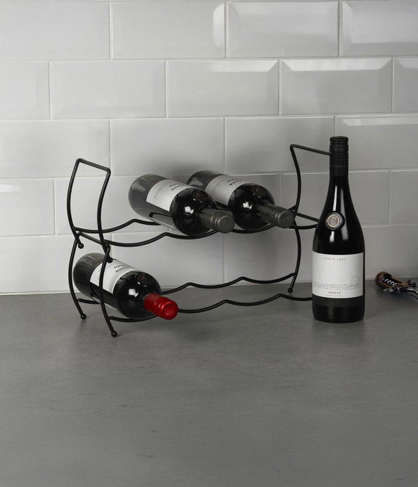 Black Confortime Botellero Metal para 8 Botellas Negro 44.5 x 15.2 x 15.2 cm (8 Unidades) Black Confortime Botellero Metal para 8 Botellas Negro 44.5 x 15.2 x 15.2 cm (8 Unidades)