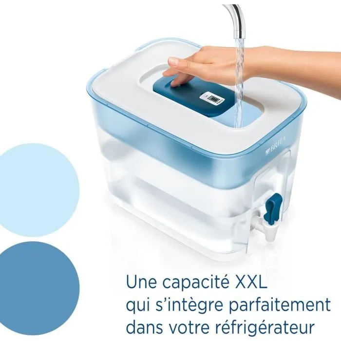 Brita Flow XXL Depósito Filtrante Azul 8,2L con 1x Cartucho Maxtra Pro All-in-1 Brita Flow XXL Depósito Filtrante Azul 8,2L con 1x Cartucho Maxtra Pro All-in-1