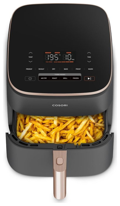 Cosori Turbo Blaze Chef Edition, Negro y Oro rosado, 6 L