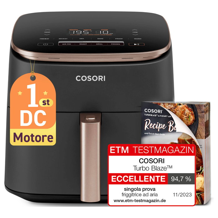 Cosori Turbo Blaze Chef Edition Negro, Oro rosado Cosori Turbo Blaze Chef Edition Negro, Oro rosado