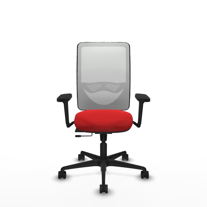 PIQUERAS Y CRESPO Silla de oficina Zulema con mecanismo Sincro/Traslack, Rojo y Blanco PIQUERAS Y CRESPO Silla de oficina Zulema con mecanismo Sincro/Traslack, Rojo y Blanco