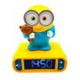 Lexibook Reloj Despertador Minions con Luz Nocturna 3D y Efectos de Sonido
