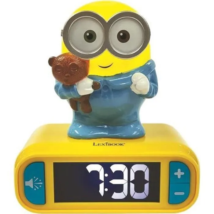 Lexibook Reloj Despertador Minions con Luz Nocturna 3D y Efectos de Sonido Lexibook Reloj Despertador Minions con Luz Nocturna 3D y Efectos de Sonido