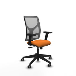 PIQUERAS Y CRESPO Silla de oficina Motilla Naranja y Gris