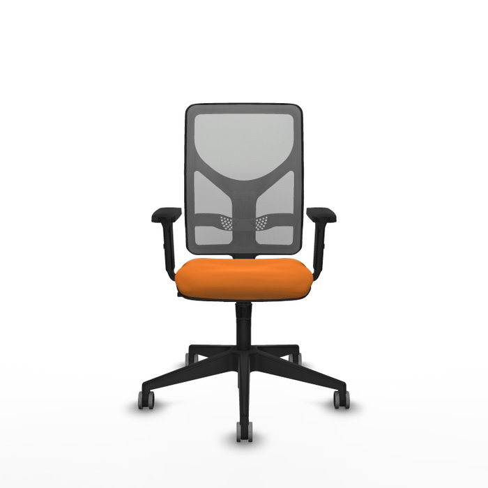 PIQUERAS Y CRESPO Silla de oficina Motilla Naranja y Gris