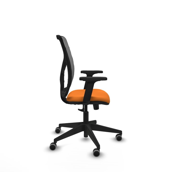 PIQUERAS Y CRESPO Silla de oficina Motilla Naranja y Gris