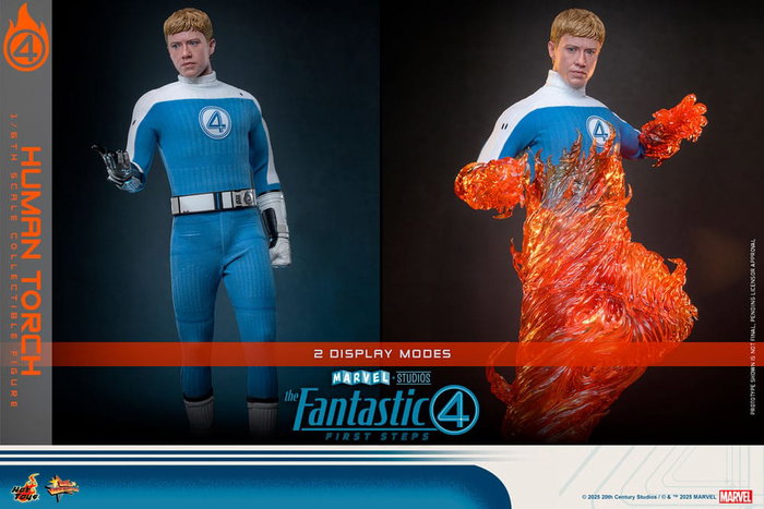 Hot Toys Los Cuatro Fantásticos: primeros pasos Figura Movie Masterpiece 1/6 Human Torch 30 cm Hot Toys Los Cuatro Fantásticos: primeros pasos Figura Movie Masterpiece 1/6 Human Torch 30 cm