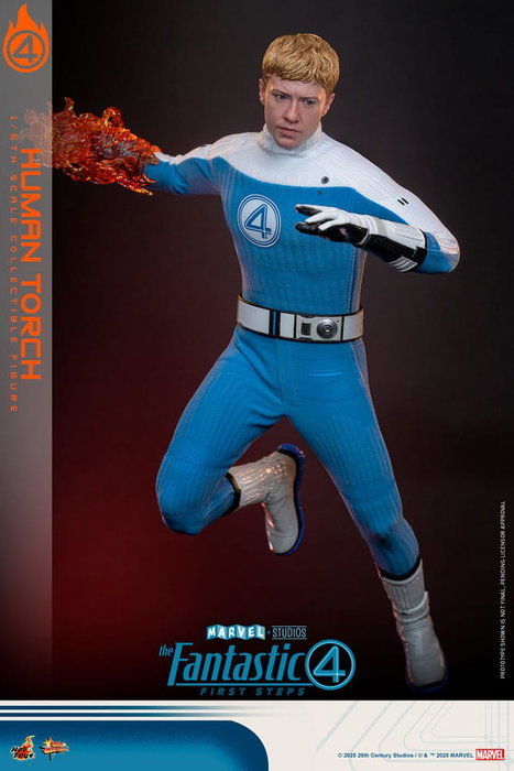 Hot Toys Los Cuatro Fantásticos: primeros pasos Figura Movie Masterpiece 1/6 Human Torch 30 cm Hot Toys Los Cuatro Fantásticos: primeros pasos Figura Movie Masterpiece 1/6 Human Torch 30 cm