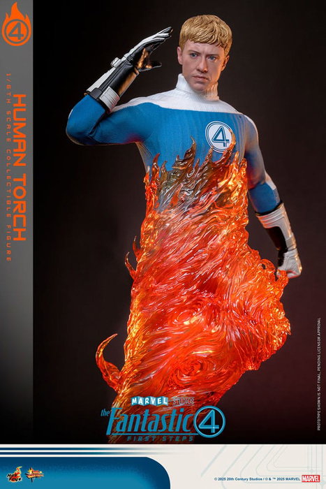 Hot Toys Los Cuatro Fantásticos: primeros pasos Figura Movie Masterpiece 1/6 Human Torch 30 cm Hot Toys Los Cuatro Fantásticos: primeros pasos Figura Movie Masterpiece 1/6 Human Torch 30 cm