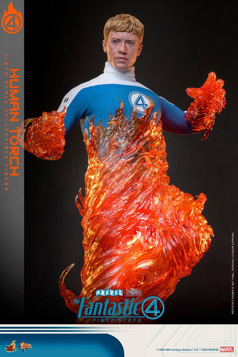 Hot Toys Los Cuatro Fantásticos: primeros pasos Figura Movie Masterpiece 1/6 Human Torch 30 cm Hot Toys Los Cuatro Fantásticos: primeros pasos Figura Movie Masterpiece 1/6 Human Torch 30 cm