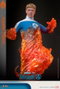 Hot Toys Los Cuatro Fantásticos: primeros pasos Figura Movie Masterpiece 1/6 Human Torch 30 cm