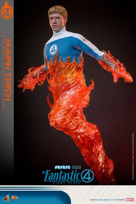 Hot Toys Los Cuatro Fantásticos: primeros pasos Figura Movie Masterpiece 1/6 Human Torch 30 cm Hot Toys Los Cuatro Fantásticos: primeros pasos Figura Movie Masterpiece 1/6 Human Torch 30 cm