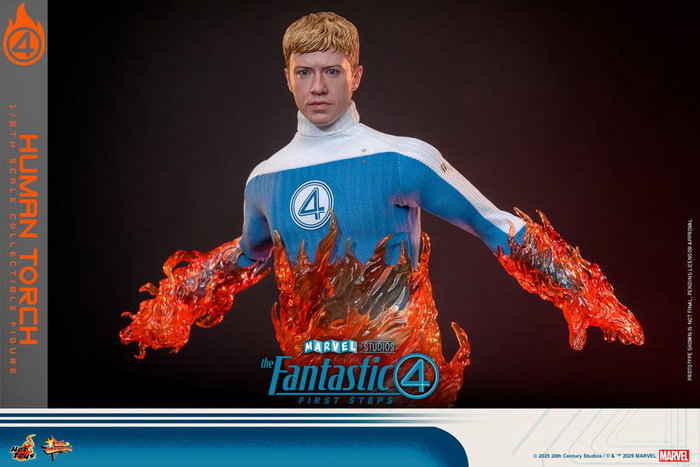 Hot Toys Los Cuatro Fantásticos: primeros pasos Figura Movie Masterpiece 1/6 Human Torch 30 cm Hot Toys Los Cuatro Fantásticos: primeros pasos Figura Movie Masterpiece 1/6 Human Torch 30 cm