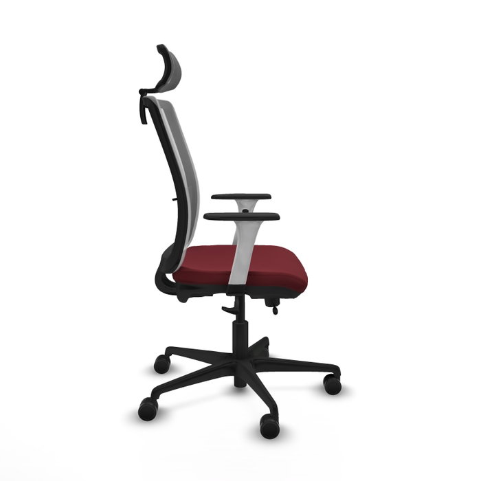 PIQUERAS Y CRESPO Silla de oficina Haches Granate y Gris