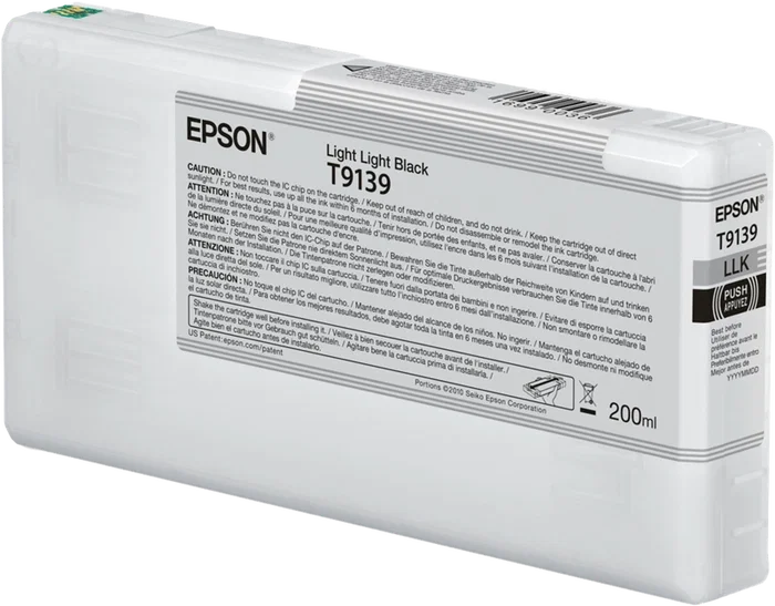 Epson T9139 Light Light Black Cartucho de tinta (200ml)
