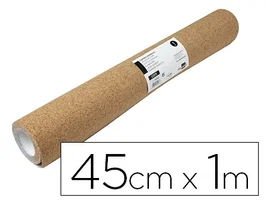 Liderpapel Corcho Adhesivo en Rollo 45cm Ancho x 1m Largo x 1mm Grosor para Decoración y Manualidades