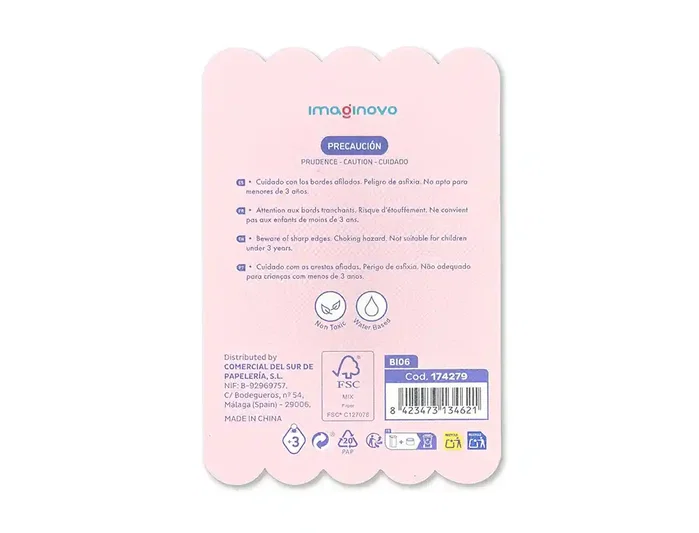 Imaginovo Notas Adhesivas Diseño Florero 70x70 mm 20 Hojas