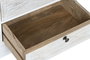DKD Home Decor Cajonera Romantico Blanco 40x80x115 cm 4 Cajones 3 Puertas