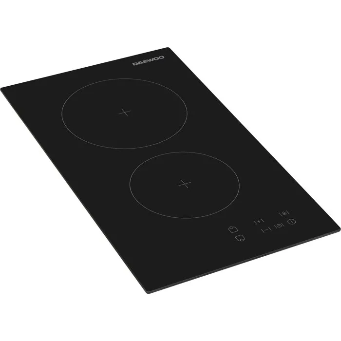 Daewoo Placa Vitrocerámica BH3VTF19BNM 2 fuegos 30 cm Negro
