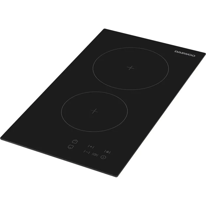 Daewoo Placa Vitrocerámica BH3VTF19BNM 2 fuegos 30 cm Negro