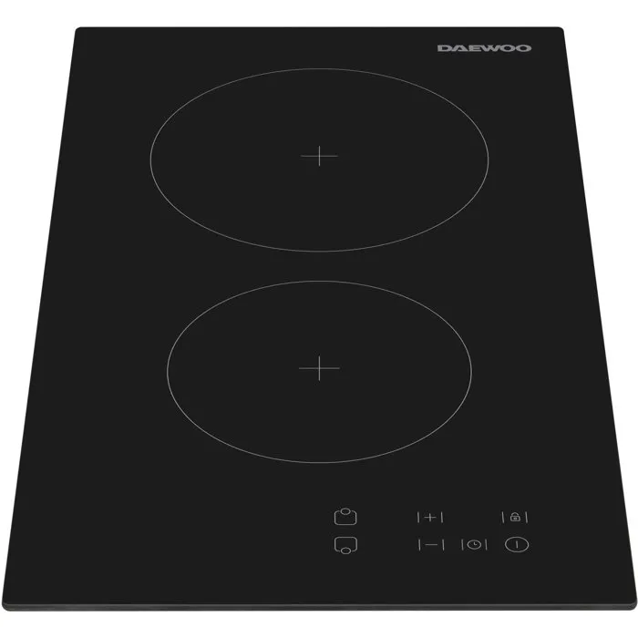 Daewoo Placa Vitrocerámica BH3VTF19BNM 2 fuegos 30 cm Negro