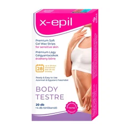 X-Epil Premium Soft Tiras de cera para depilación, 20 pzs