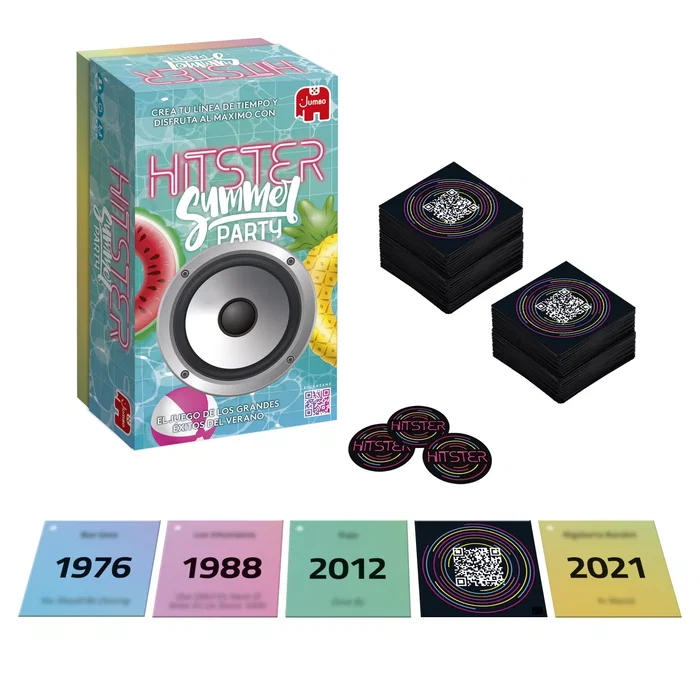 Diset Hitster Summer Party Expansión de Juego de Cartas Musicales