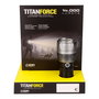 Titanforce Linterna LED Táctica Recargable 14000 Lúmenes 6500K 150W USB-C IP44 con Cordón - Modos Turbo/Alto/Medio/Bajo + Flash