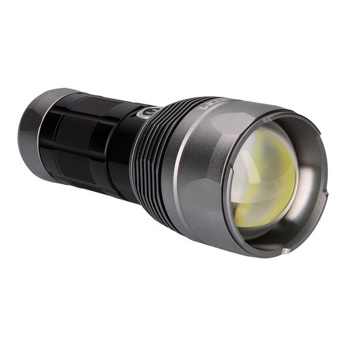 Titanforce Linterna LED Táctica Recargable 14000 Lúmenes 6500K 150W USB-C IP44 con Cordón - Modos Turbo/Alto/Medio/Bajo + Flash