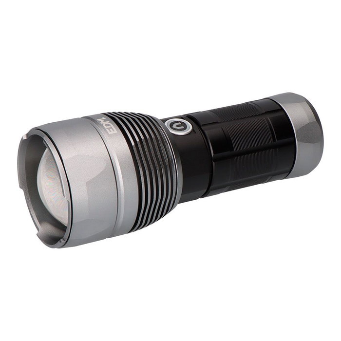 Titanforce Linterna LED Táctica Recargable 14000 Lúmenes 6500K 150W USB-C IP44 con Cordón - Modos Turbo/Alto/Medio/Bajo + Flash