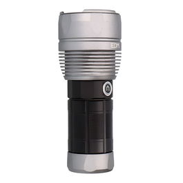 Edm TitanForce Linterna Táctica Recargable 14000 lm LED 150W IP44, 4 Modos + Flash, USB-C, Aluminio, Incluye Cordón