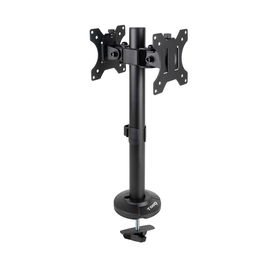 TOOQ SOPORTE MESA 2 PANTALLAS GIRA INCLI 17-32 NEGRO