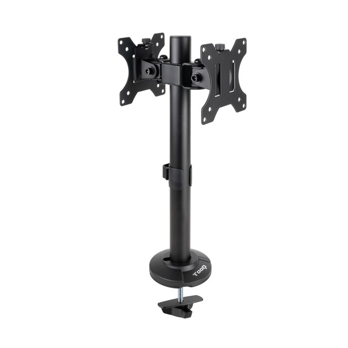 Tooq Soporte de Mesa para 2 Pantallas 17-32, DB1132TN-B, Negro