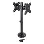 Tooq Soporte de Mesa para 2 Pantallas DB1132TN-B, hasta 32 Pulgadas, Doble Brazo, VESA 75x75/100x100, Negro